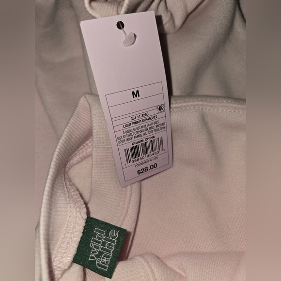 Womens Wild Fable Light Pink Crewneck Oversized Sweatshirt, Medium, NWT!!! - Picture 3 of 3